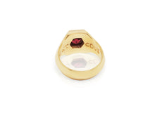 Load image into Gallery viewer, Royal Garnet Hexagon signet