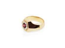 Load image into Gallery viewer, Royal Garnet Hexagon signet
